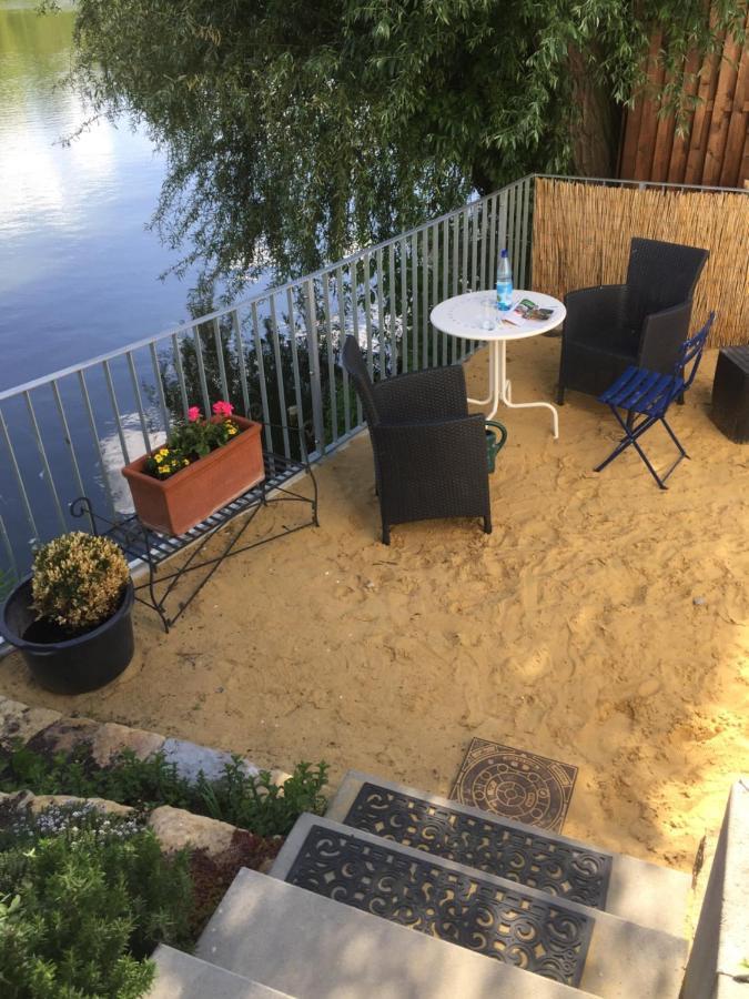 Familienfreundliche Ferienwohnung am See Sömmerda Exterior foto